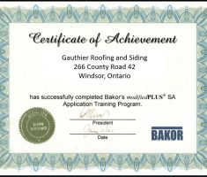 Bakor Training Certificate