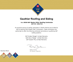 GAF MASTER ELITE CERTIFICATE 2026