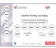 Velux Certified Installer Certificate 2026